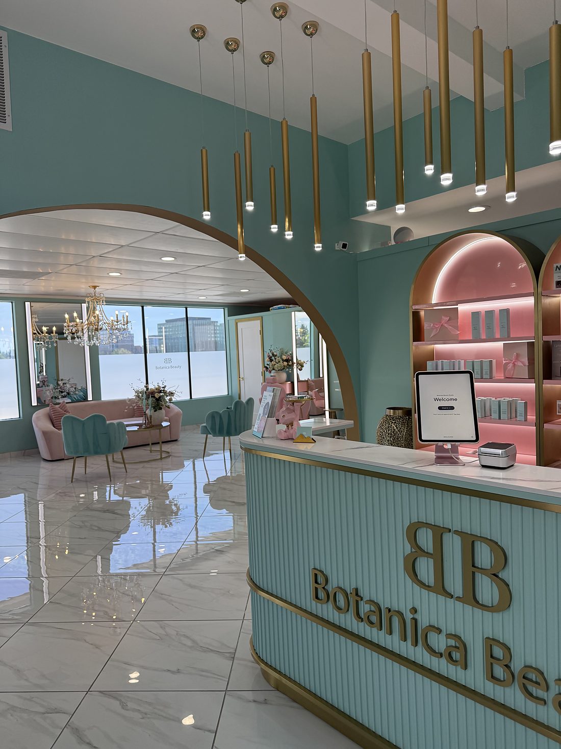 The Botanica Beauty Studio reception in Bellevue